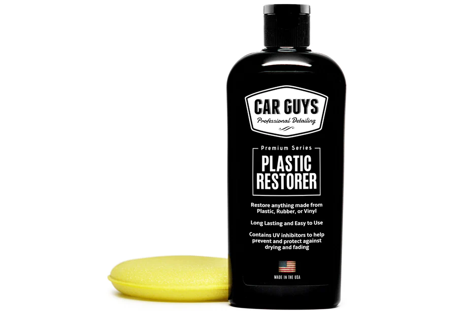 restore black plastic on car
