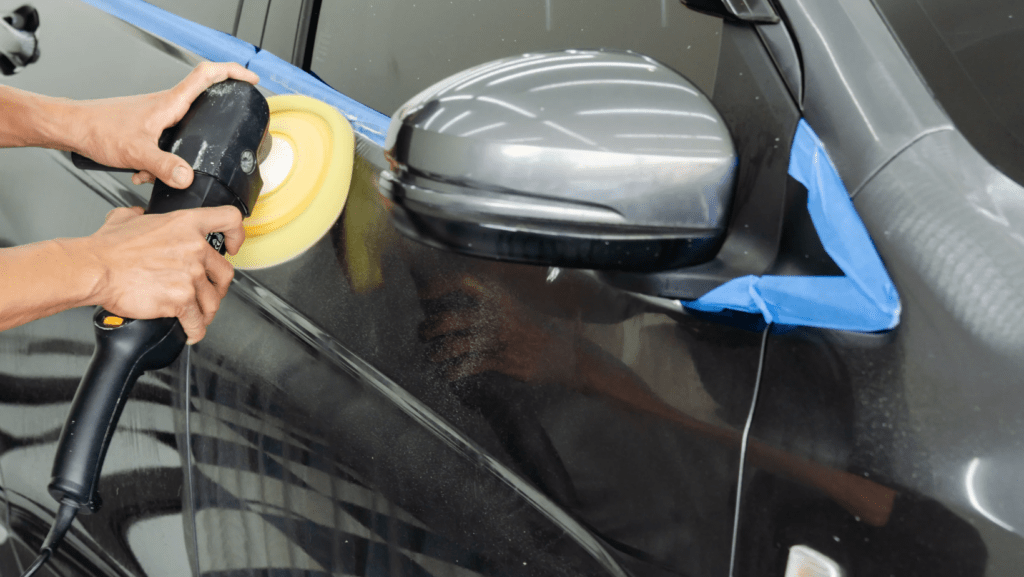 car scratch repair sanding