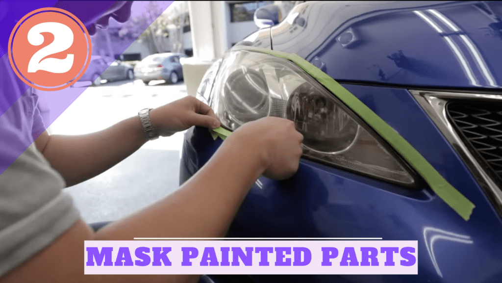 masking car paint